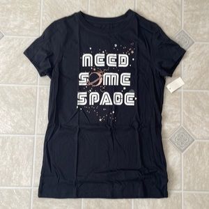 All tees are 2 for $6..Aeropostale Black 'Need Some Space' Tee..NWT